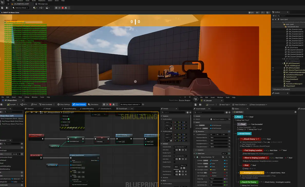 Experimental AI Bots in UE — a small-scale FPS built in UE5